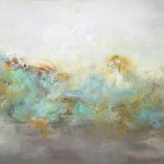 Floating in the Mist Oil Abstract by Red, 20x60