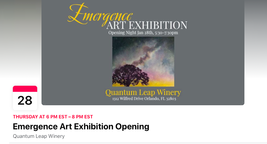 Emergence Exhibition Quantum Leap Wine Gallery