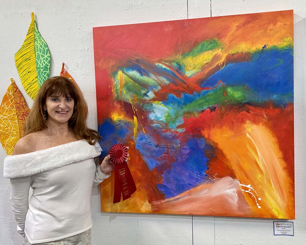 Red Second Place Winner at 100% Pure Florida Exhibit Fifth Avenue Art Gallery Melbourne, FL