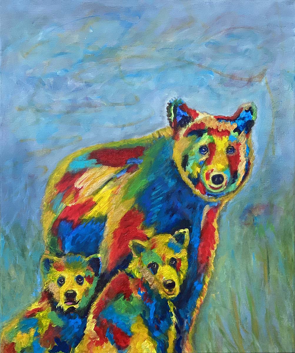 Mom's Pride and Joy, An acrylic Painting by Red, 30x24, gallery wrap canvas