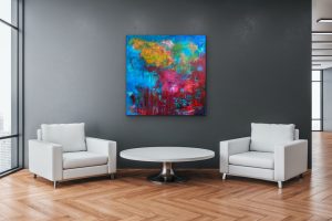 Abstract Acrylic Art by Red