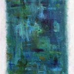 Emerald Tapestry by Red, 36' x 18', Acrylic Abstract