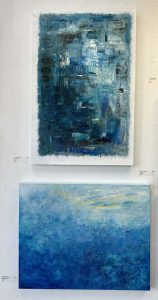 Abstract Paintings at the Hub SEPT Exhibit