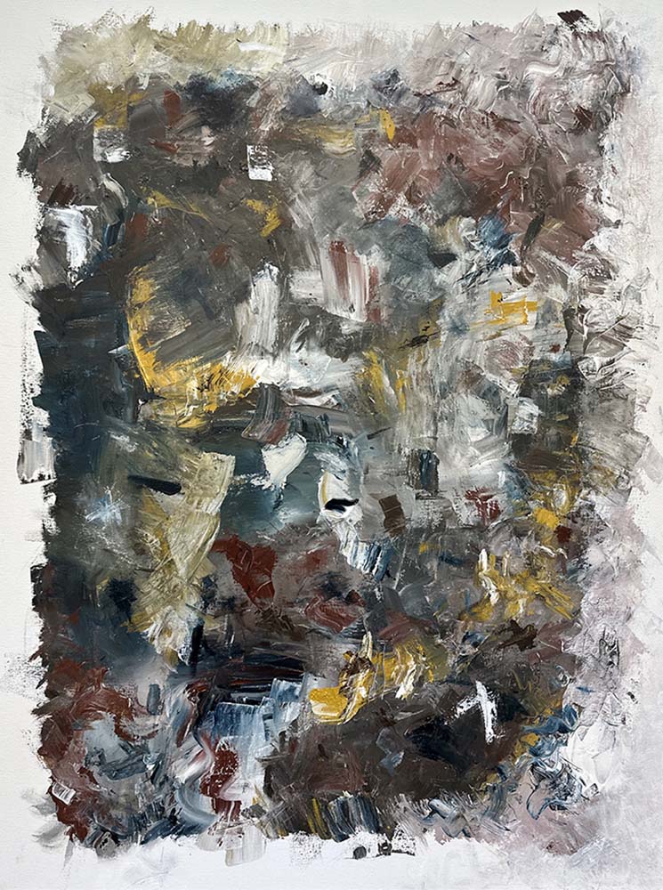 Earthy Vibes an Acrylic Abstract Painting by Red