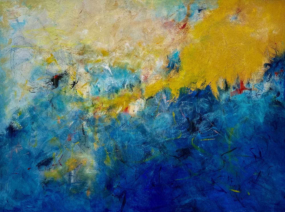 Good Day Sunshine Bright acrylic painting