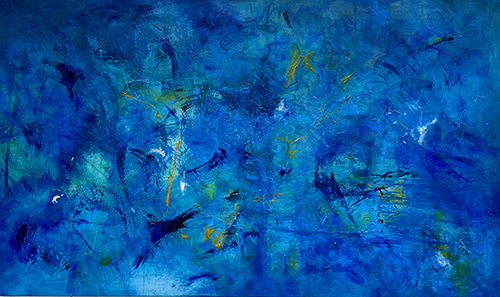 Calming Seas 80” x 48” / 48" x 80" Original Acrylic Abstract on Gallery-Wrapped Canvas | Contemporary Coastal Wall Art